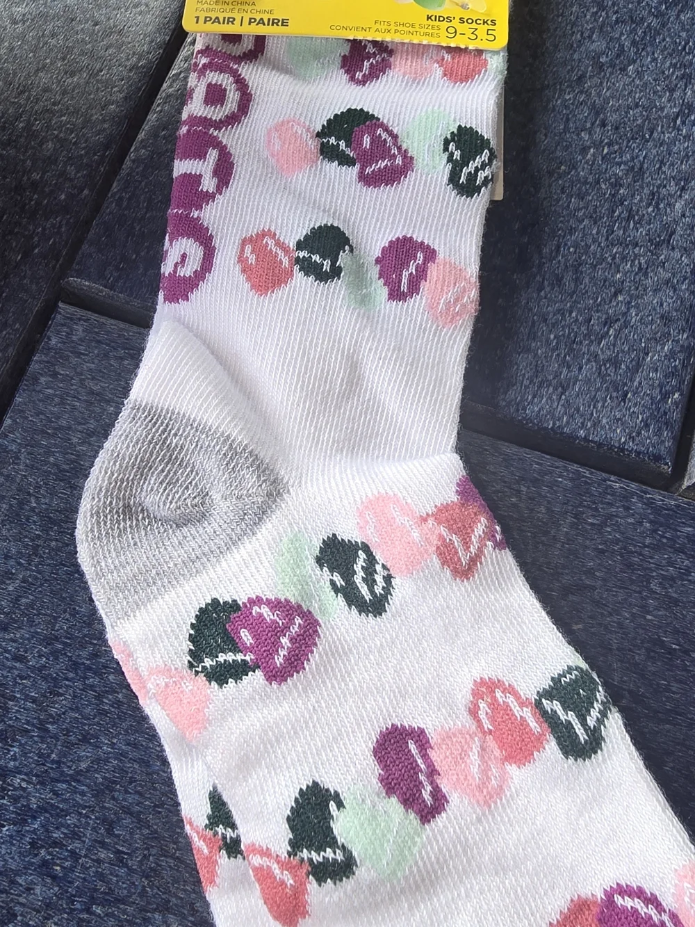 🍭 Candy Socks Bundle NWT 3 Pair Kids 9-3.5 Tootsie Roll Pop DOTS Novelty Socks